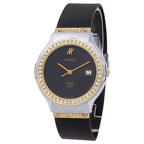 hublot mdm diamond black dial ladies watch|Hublot watches uk.